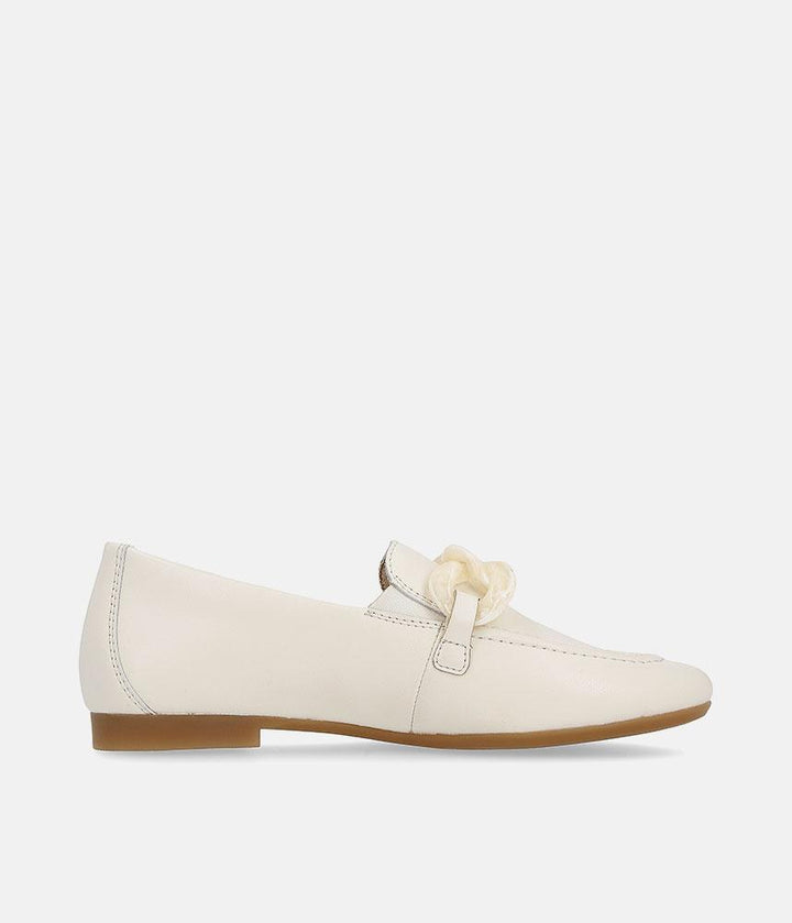 Remonte Stylish White Leather Slip On Shoe