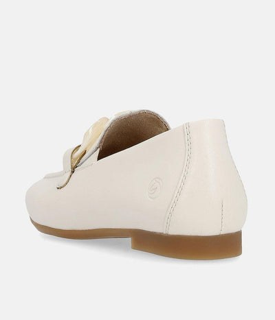 Remonte Stylish White Leather Slip On Shoe