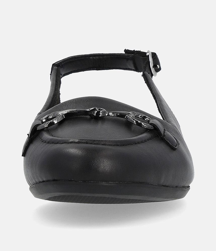 Remonte Pretty Black Slingback Flats
