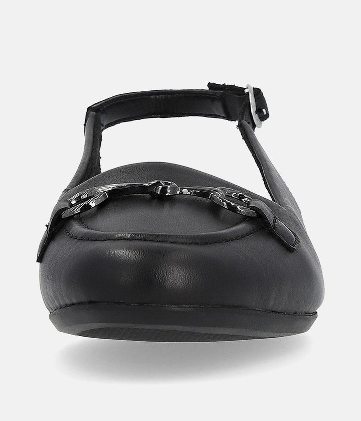 Remonte Pretty Black Slingback Flats