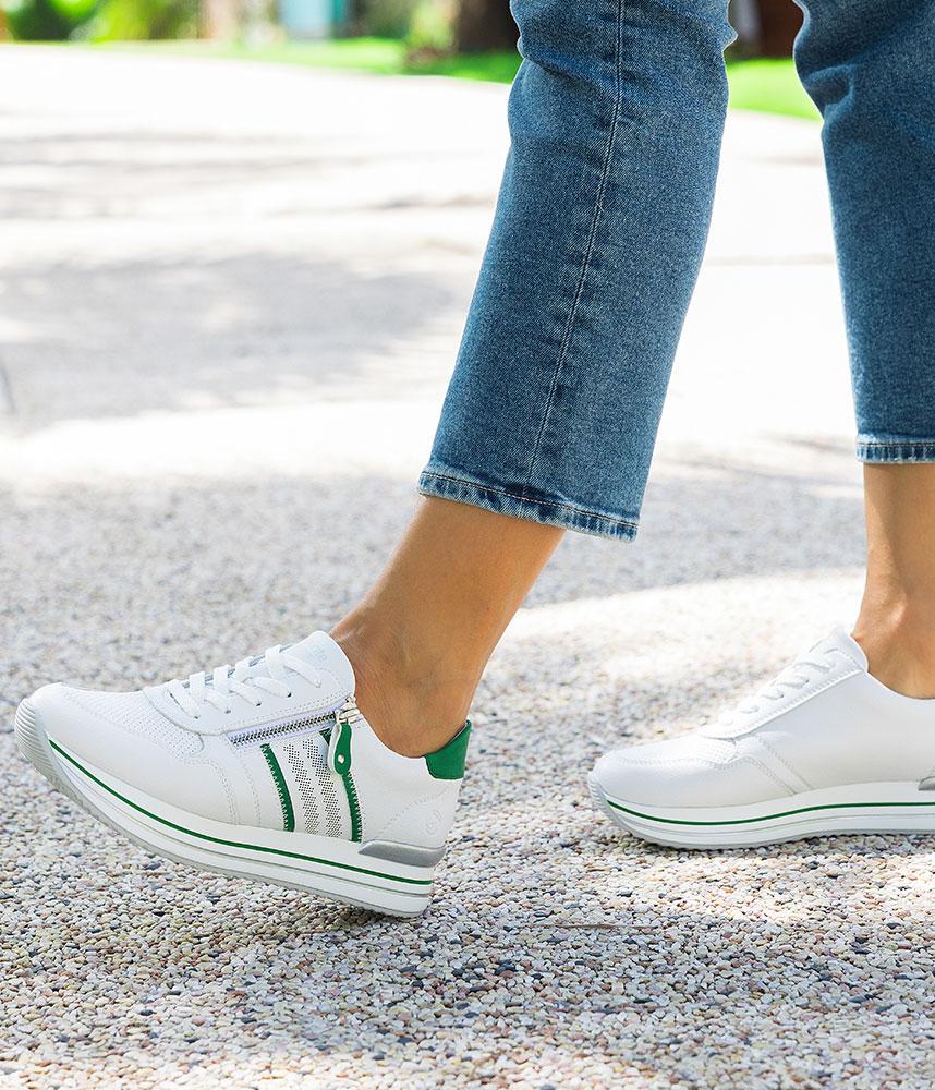 Remonte Sporty Luxe Green/White Sneakers