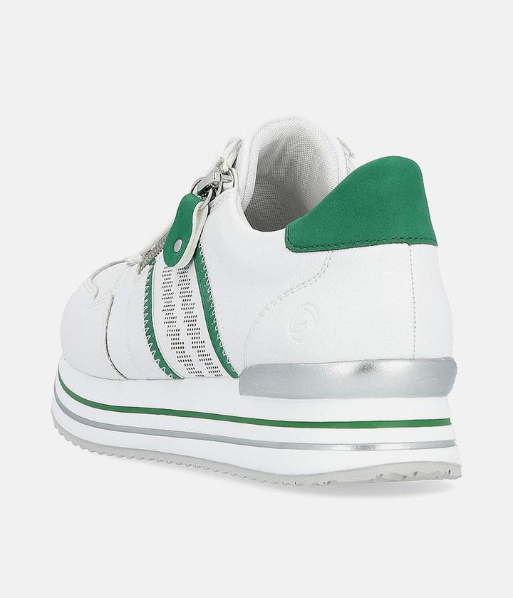 Remonte Sporty Luxe Green/White Sneakers