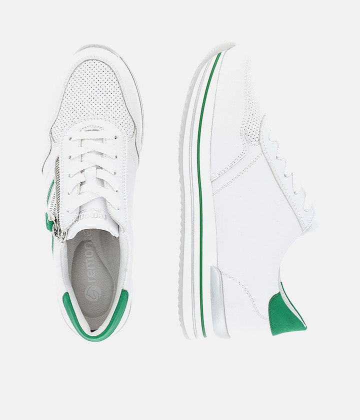 Remonte Sporty Luxe Green/White Sneakers