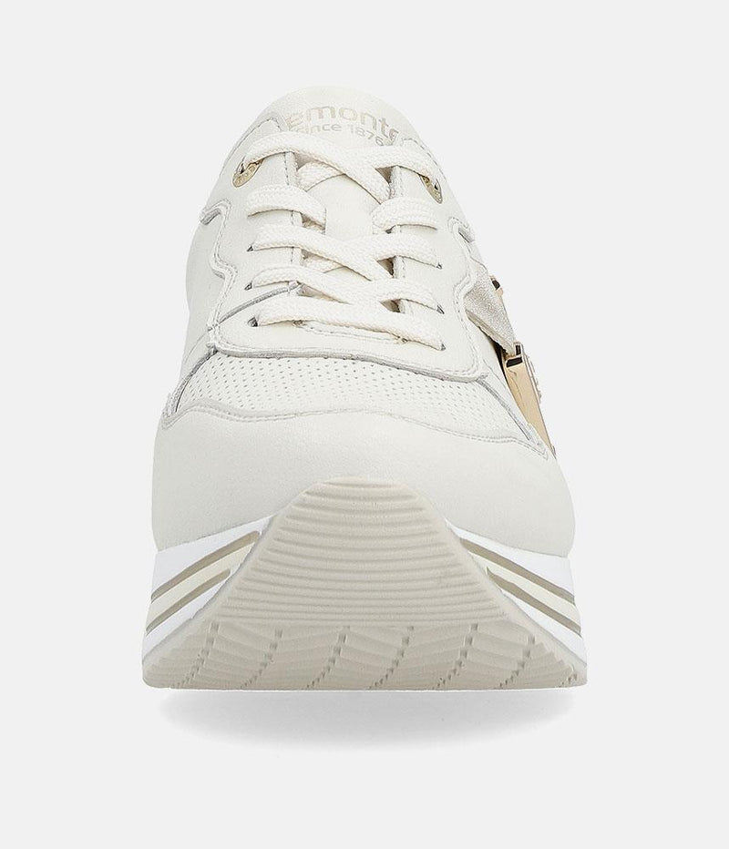 Reliable & Stunning Remonte White/Rose Gold Sneakers
