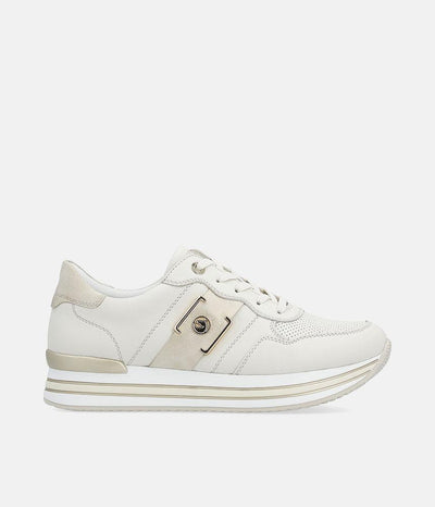 Reliable & Stunning Remonte White/Rose Gold Sneakers