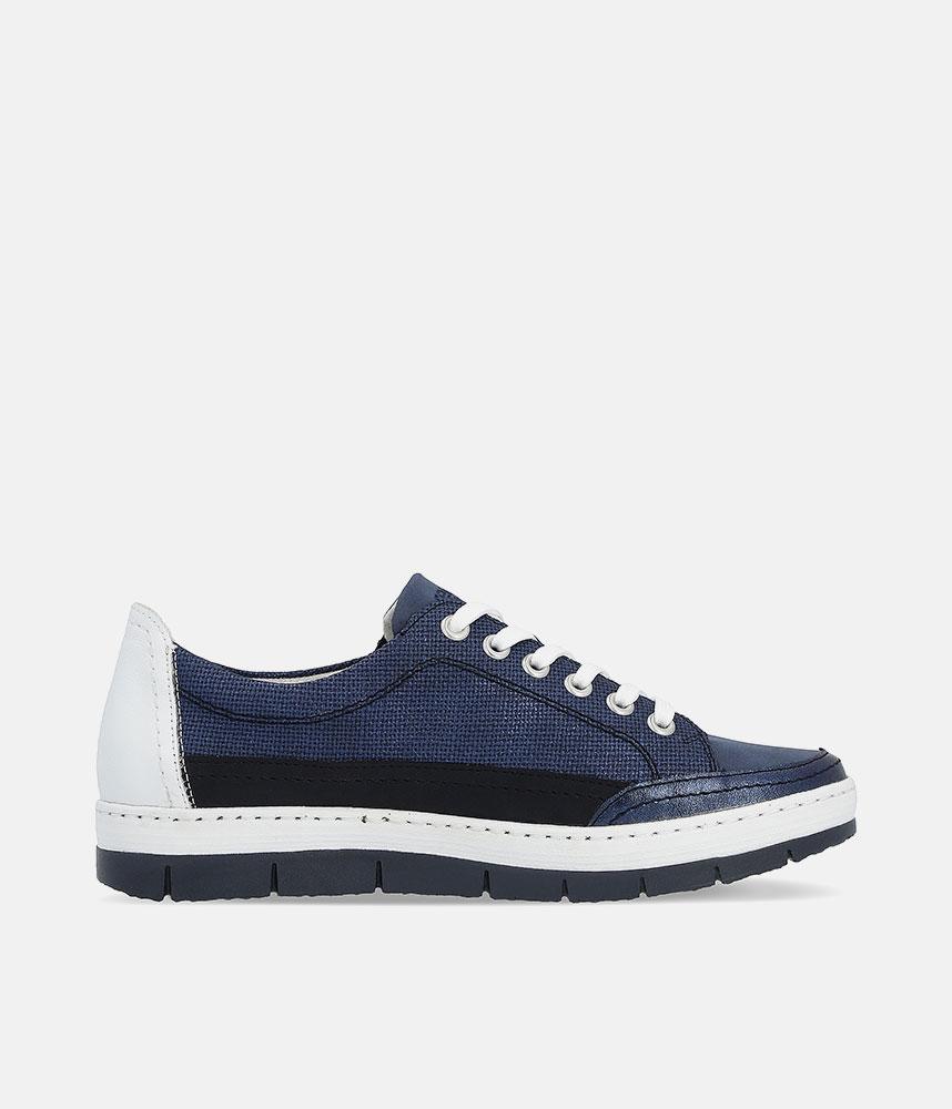 Remonte Stylish Navy Lace up Trainers