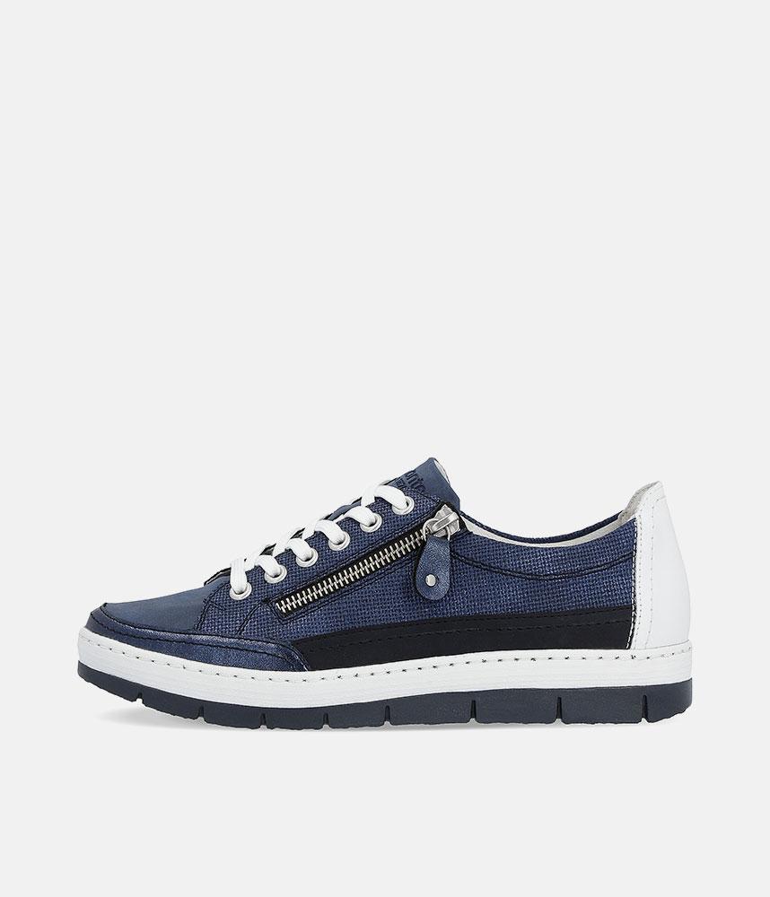 Remonte Stylish Navy Lace up Trainers