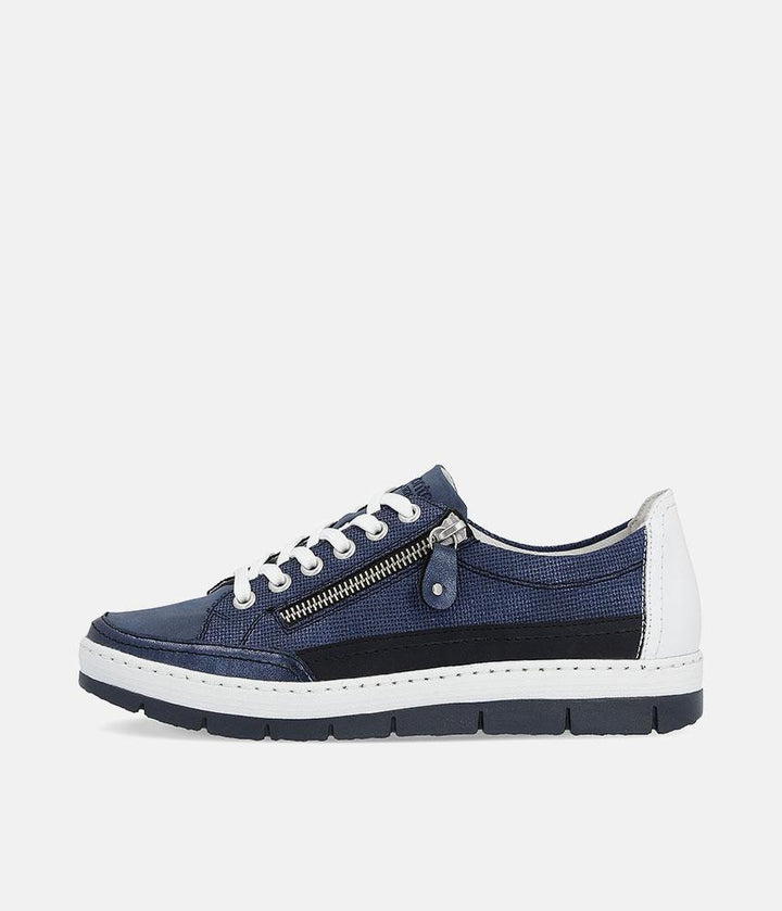 Remonte Stylish Navy Lace up Trainers