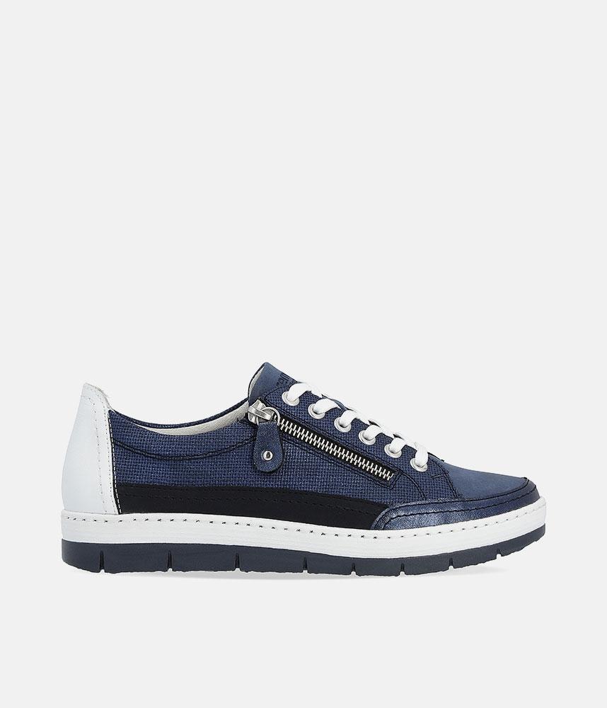 Remonte Stylish Navy Lace up Trainers