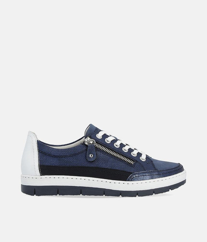 Remonte Stylish Navy Lace up Trainers