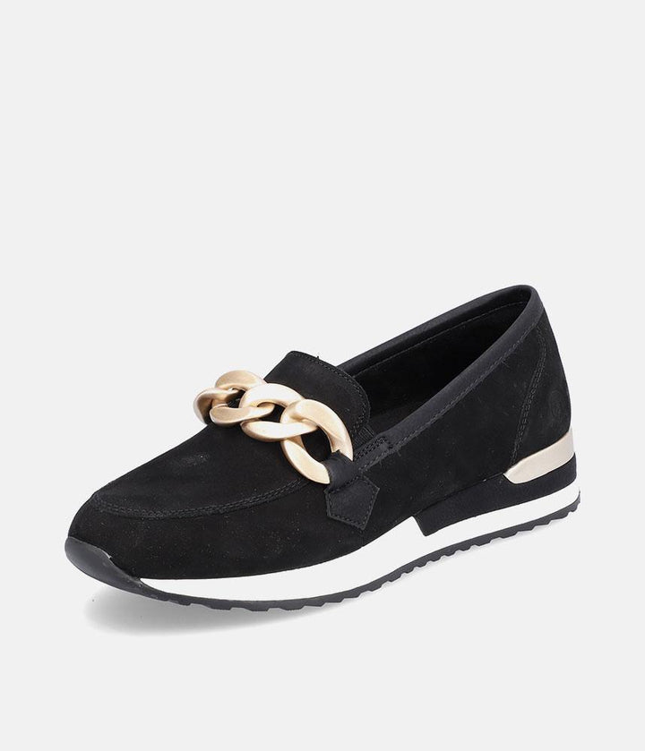 Remonte Fabulous Black Slip On Shoe