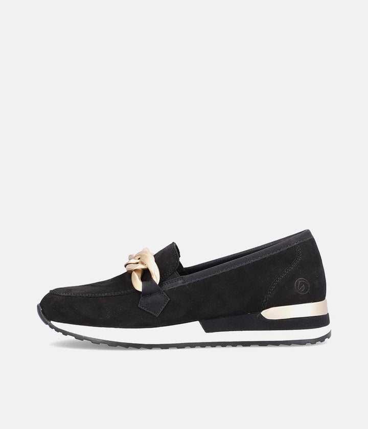Remonte Fabulous Black Slip On Shoe