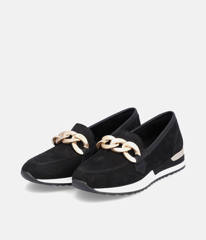 Remonte Fabulous Black Slip On Shoe