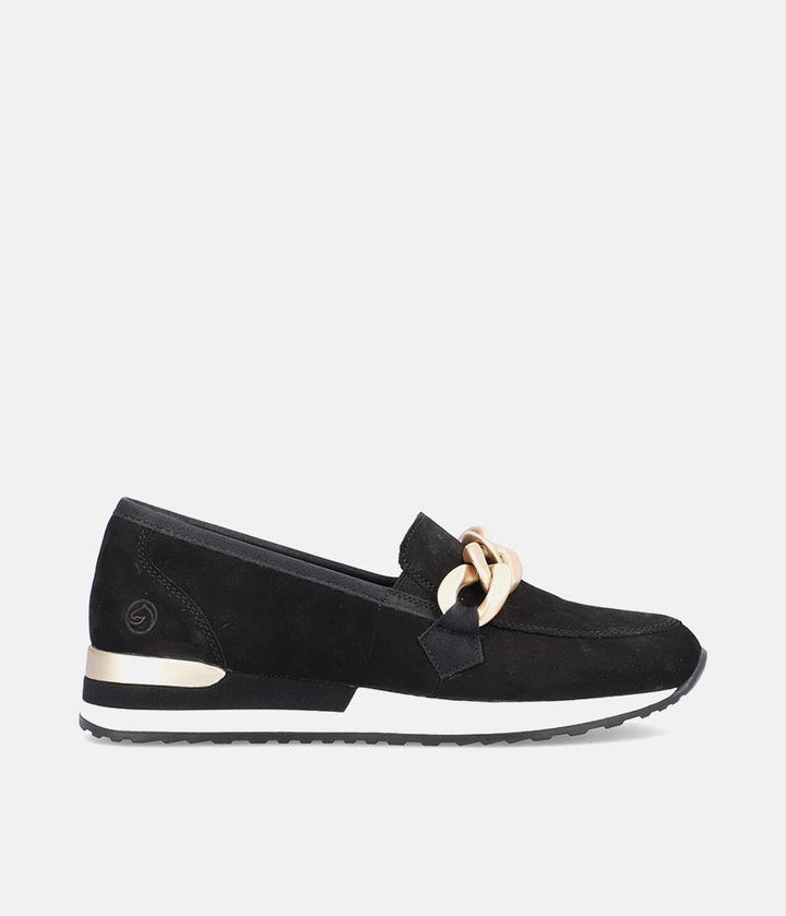 Remonte Fabulous Black Slip On Shoe