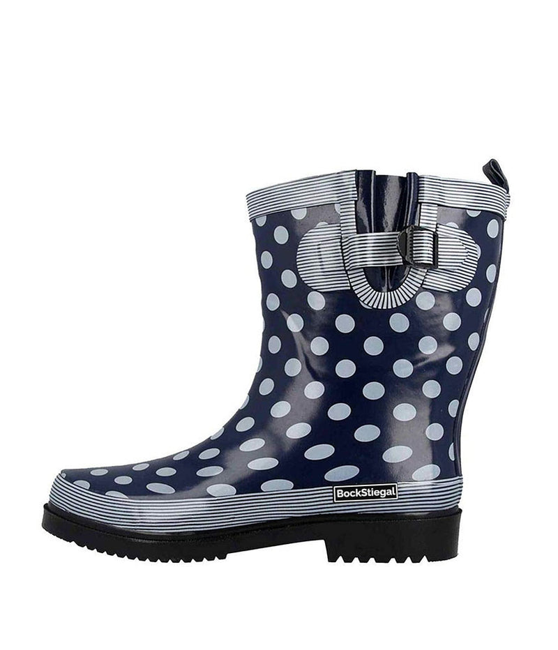 Cute Polka Dot Wide Fit Midi Rainboots