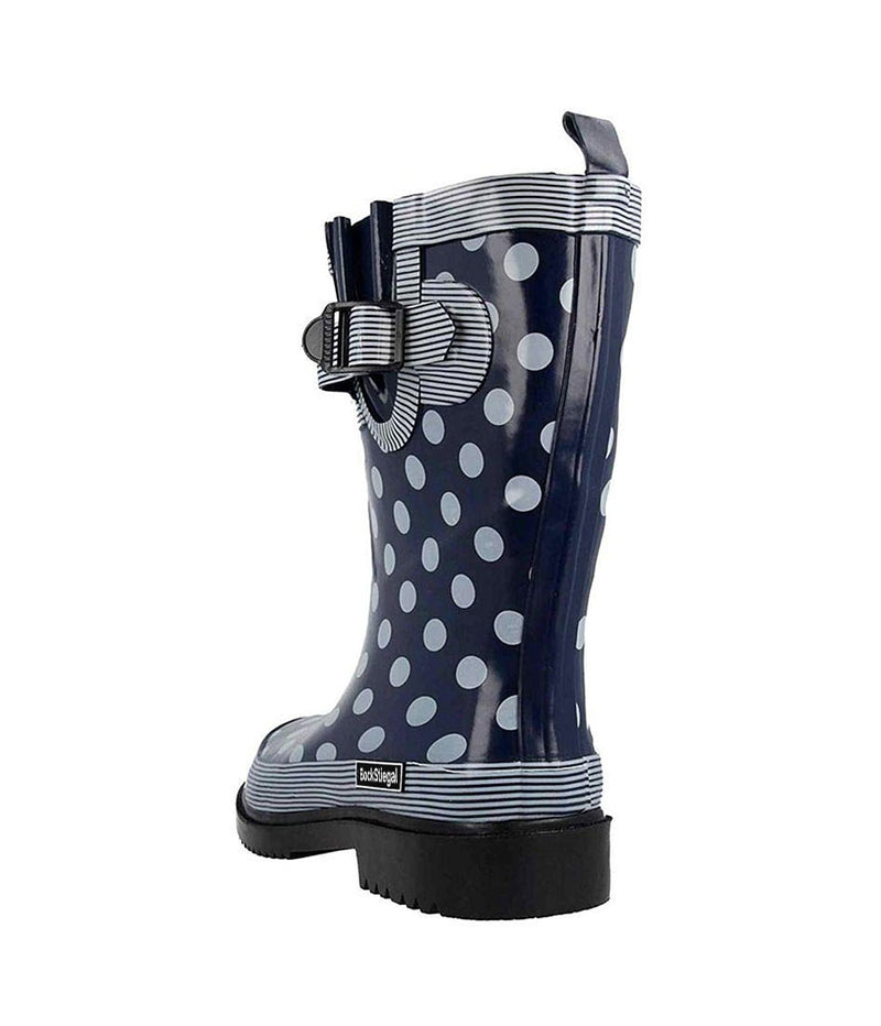 Cute Polka Dot Wide Fit Midi Rainboots