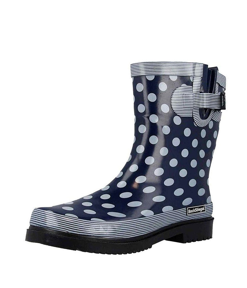 Cute Polka Dot Wide Fit Midi Rainboots