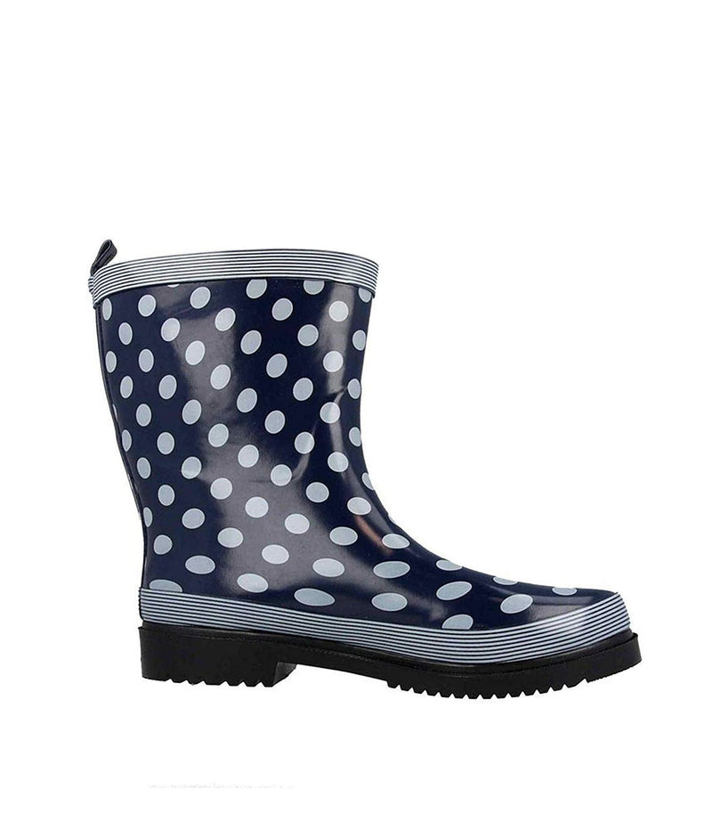 Cute Polka Dot Wide Fit Midi Rainboots