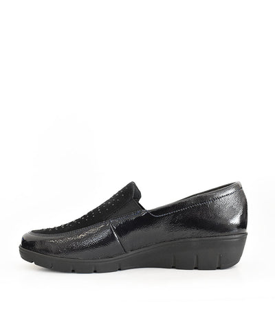 Semler Luxurious Beaded Midnight Blue Patent Loafer