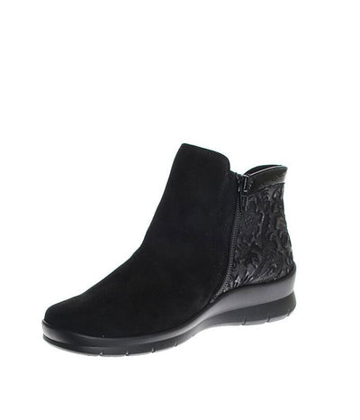 Semler Plush Wide Fit Velour Ankle Boots