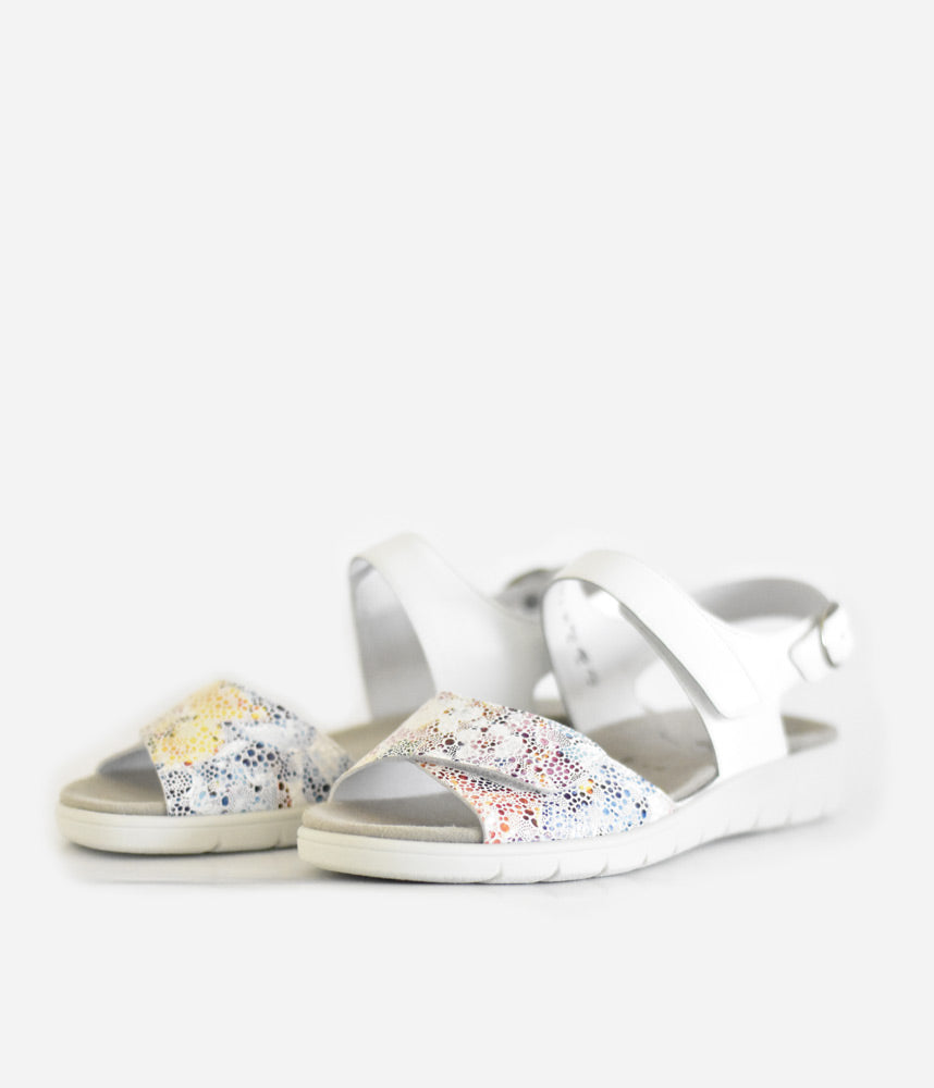 Semler Metallic Floral Sporty Sandals