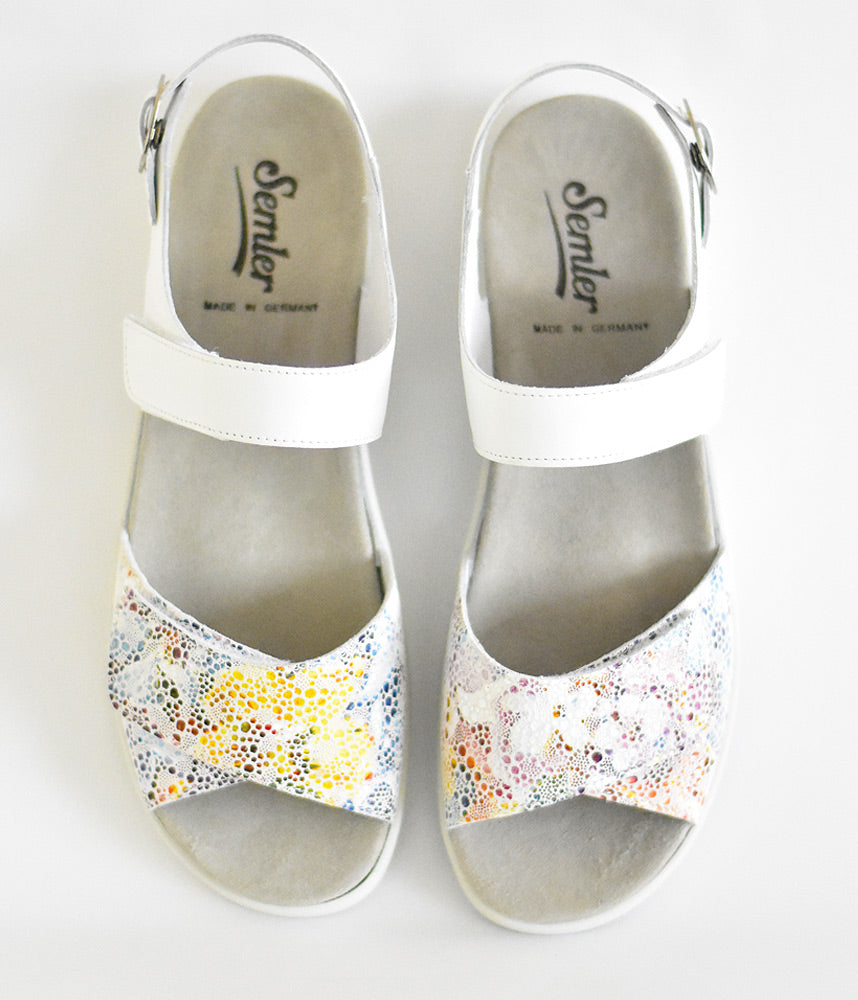 Semler Metallic Floral Sporty Sandals