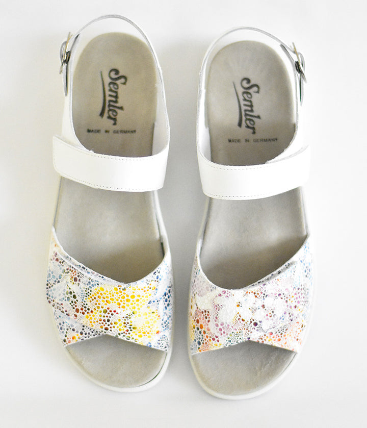 Semler Metallic Floral Sporty Sandals