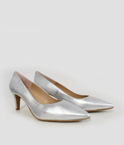 Cinderella Shoes Fabulous Metallic Silver Heels