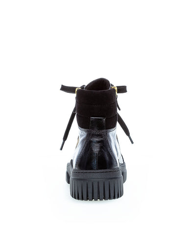 Gabor Sporty Patent Lace Up Ankle Boots