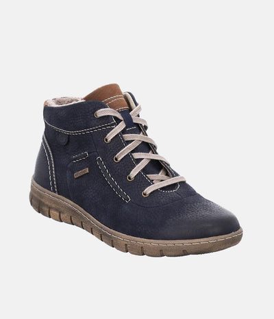 Josef Seibel Waterproof Ocean Blue Ankle Boots