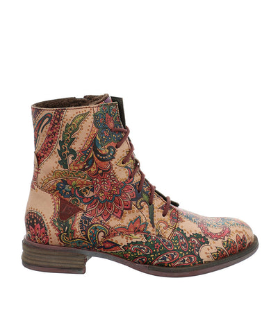 Josef Siebel Gorgeous Floral Print Lace Up Boots