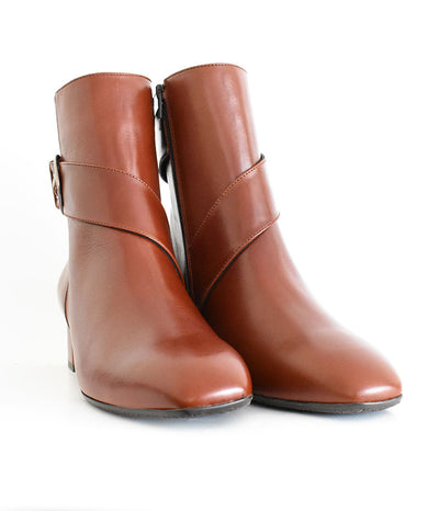 Super Stylish Cognac Ankle Boots