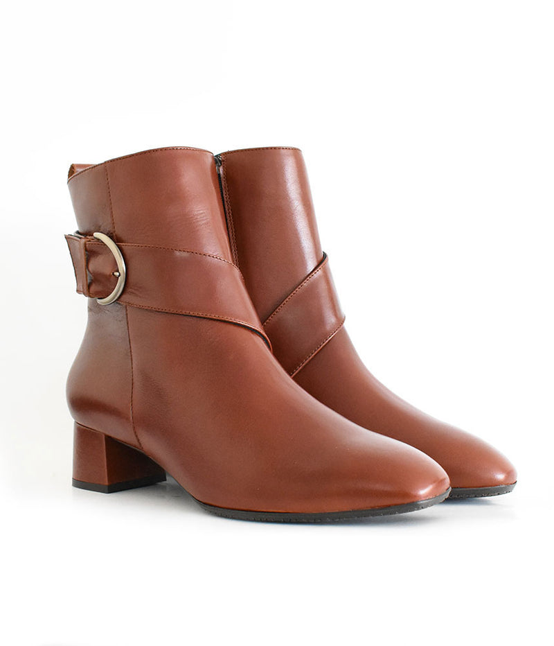 Super Stylish Cognac Ankle Boots