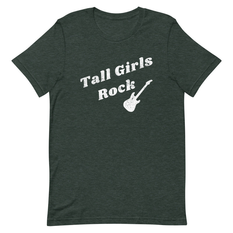TALL GIRLS ROCK T-SHIRT (DISTRESSED) (FINAL SALE)
