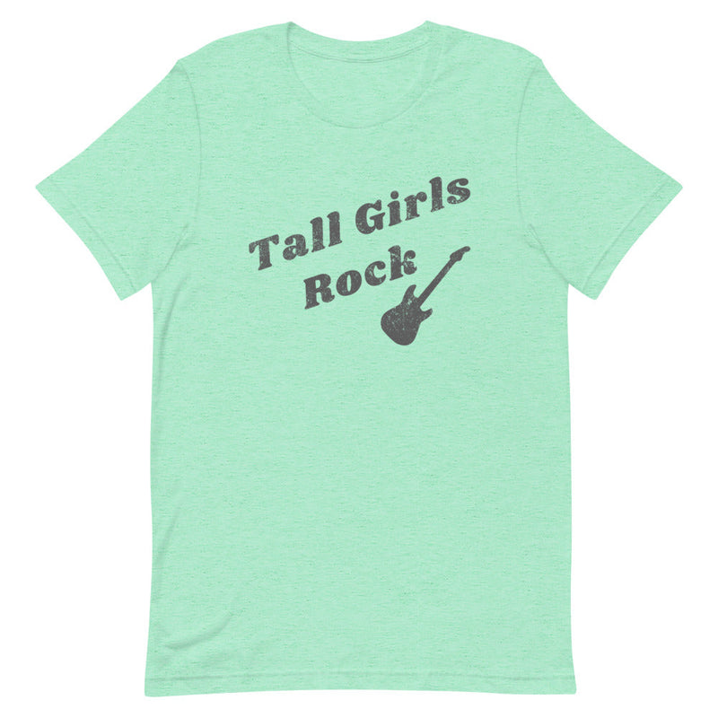 TALL GIRLS ROCK T-SHIRT (DISTRESSED) (FINAL SALE)