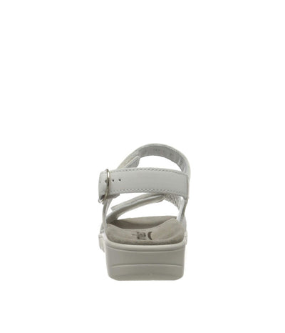 Semler Stylish White/Silver Flower Print Sandals