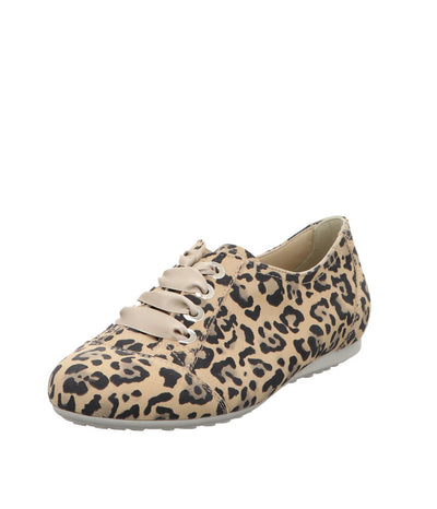 Semler Fashionable Leopard Print Lace Up Shoe