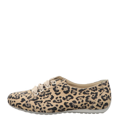 Semler Fashionable Leopard Print Lace Up Shoe