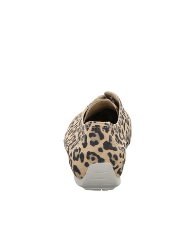 Semler Fashionable Leopard Print Lace Up Shoe