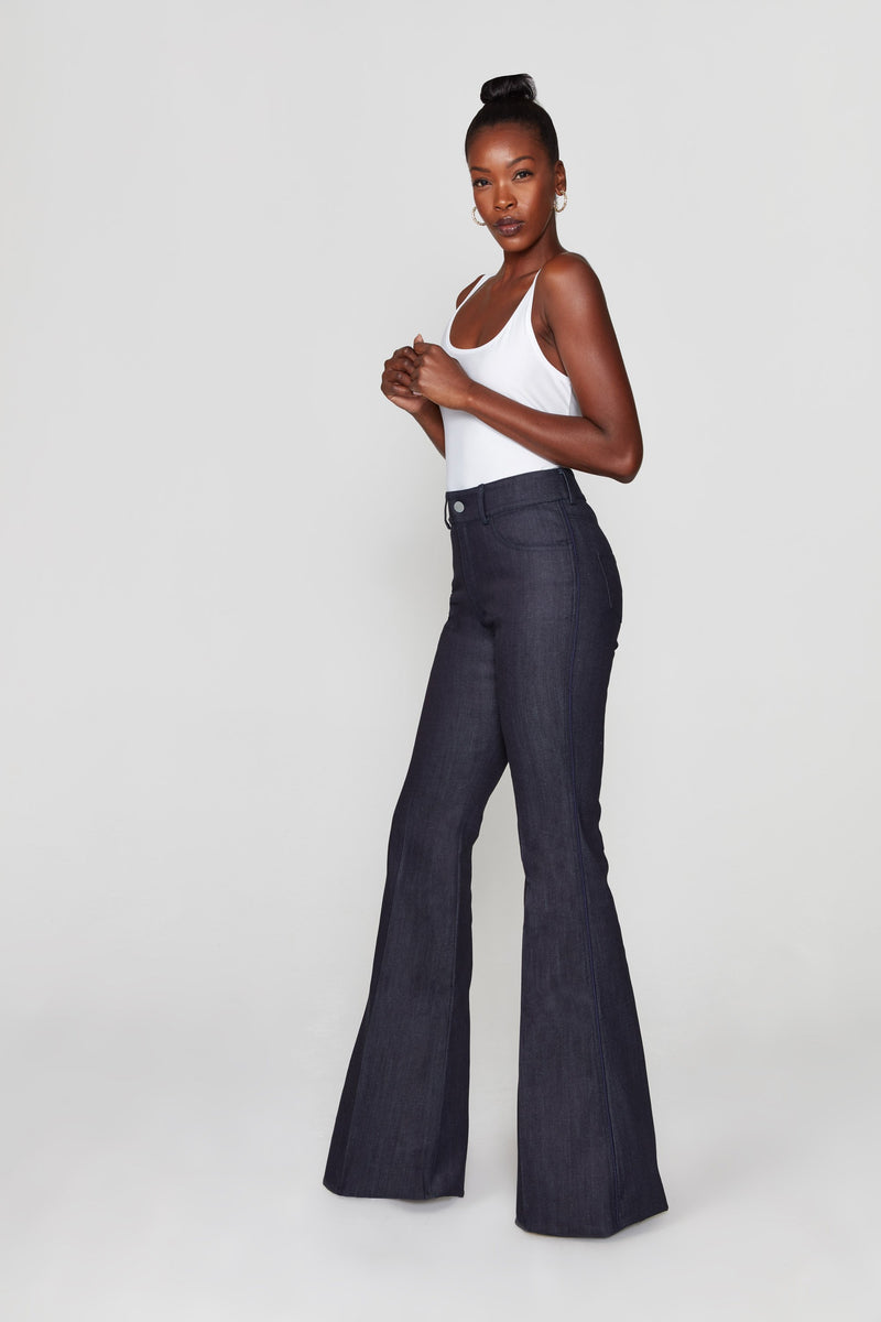 Stretch flare jeans for tall ladies