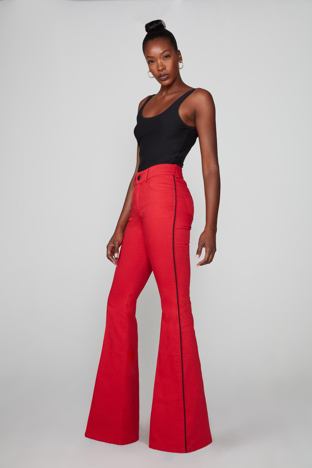 Tall Red Stretch Jeans